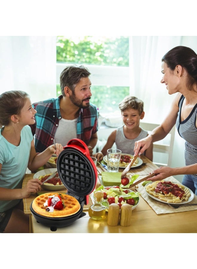 Compact Electric Mini Waffle Maker – Non-Stick Waffle Iron for Fast Breakfast, Pancakes, Snacks, Kids’ Birthday Parties, and Family Gatherings - Image 3